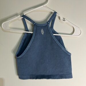FREE PEOPLE MOVEMENT FORGET ME NOT BLUE CROP TANK NWOT SZ:XS/S